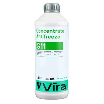 Охолоджуюча рідина Vira Concentrate Antifreeze G11 зелений 1,5л