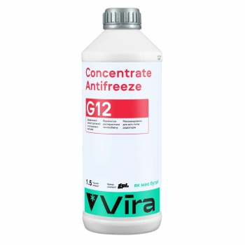 Охолоджуюча рідина Vira Concentrate Antifreeze G12 червоний 1,5л