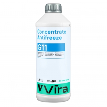 Охолоджуюча рідина Vira Concentrate Antifreeze G11 синій 1,5л	