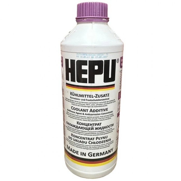 Концентрат охолоджуючої рідини (Антифриз) HEPU P999 G12 PLUS 1.5л фіолетовий