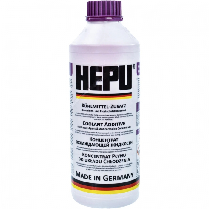 Концентрат охолоджуючої рідини (Антифриз) HEPU P999 G13  1.5л фіолетовий